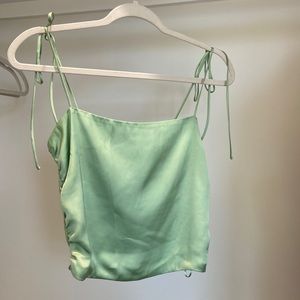 Urban Outfitters lime green cropped tank